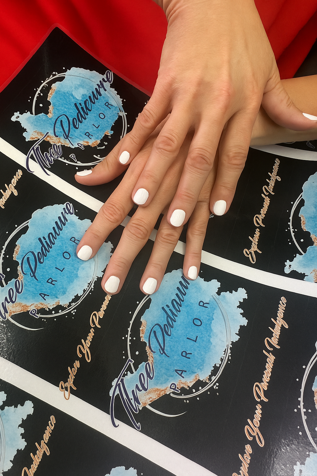 White Gel Mani